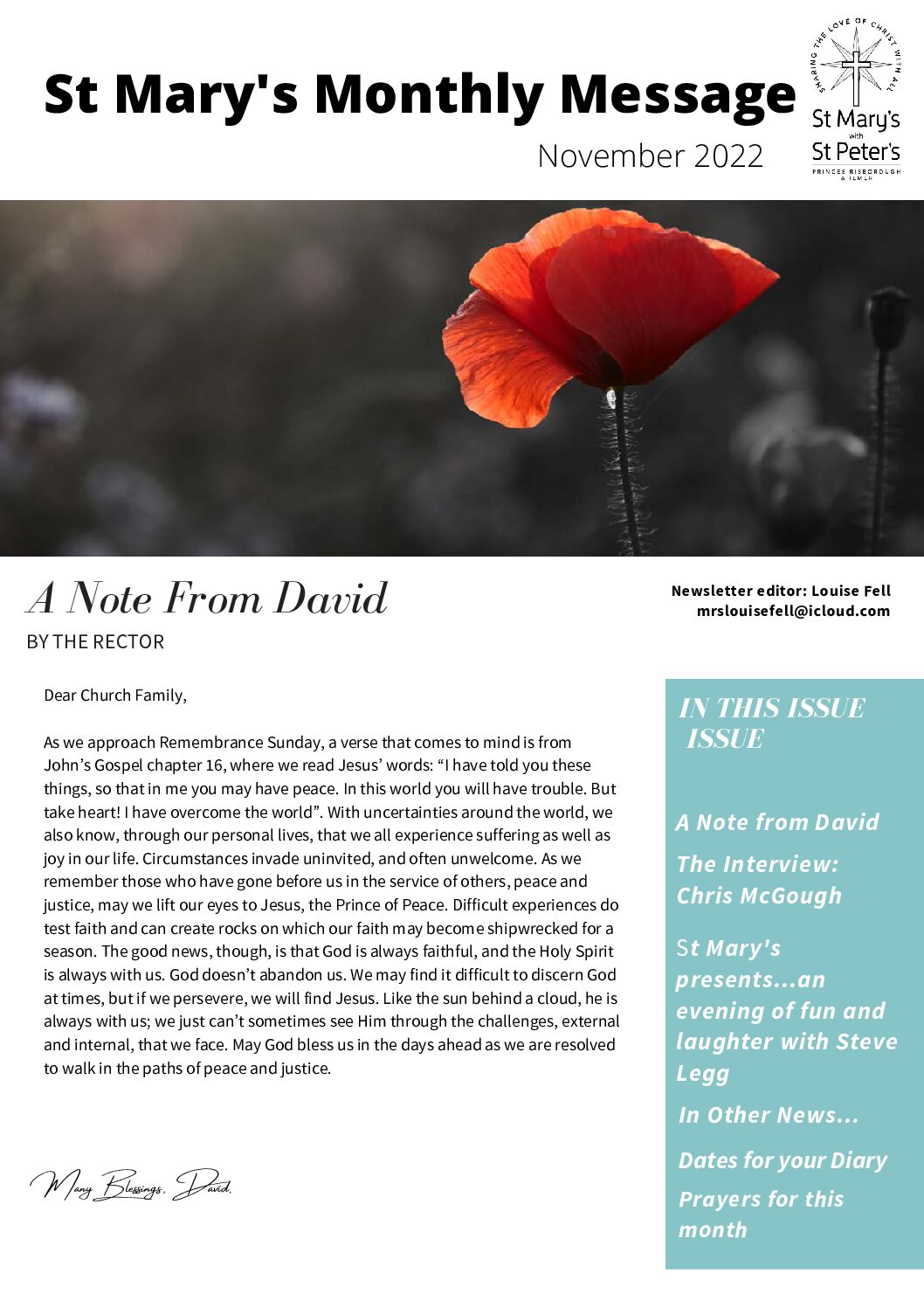November 22 Newsletter Pdf