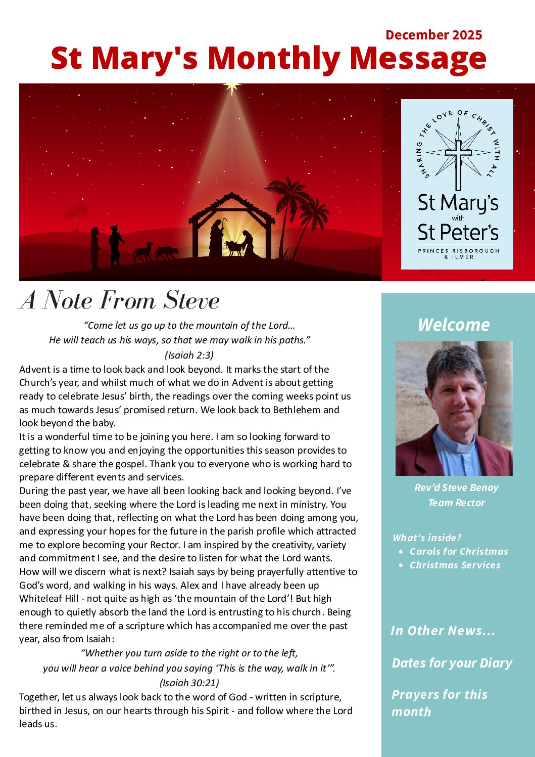 December 2025 Newsletter