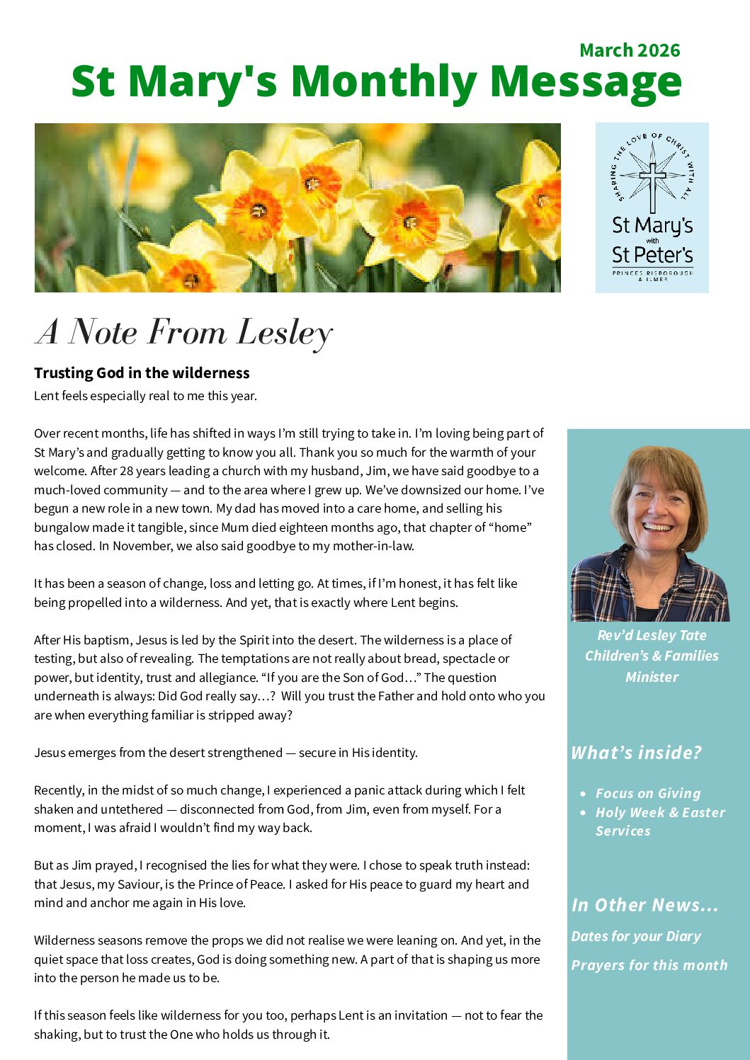 March 2026 Newsletter